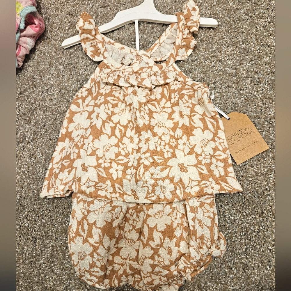 Grayson Collective 0-3M girls summer set